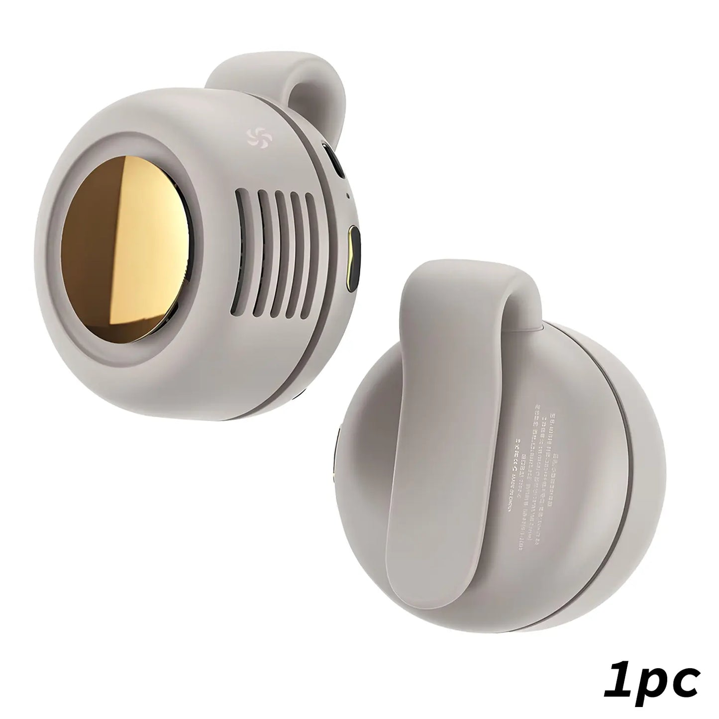 Portable Mini Bladeless Waist/Shirt Clip-On Fan | 3-Speed Silent Personal Fan for Outdoor, Sports & Summer Gifting