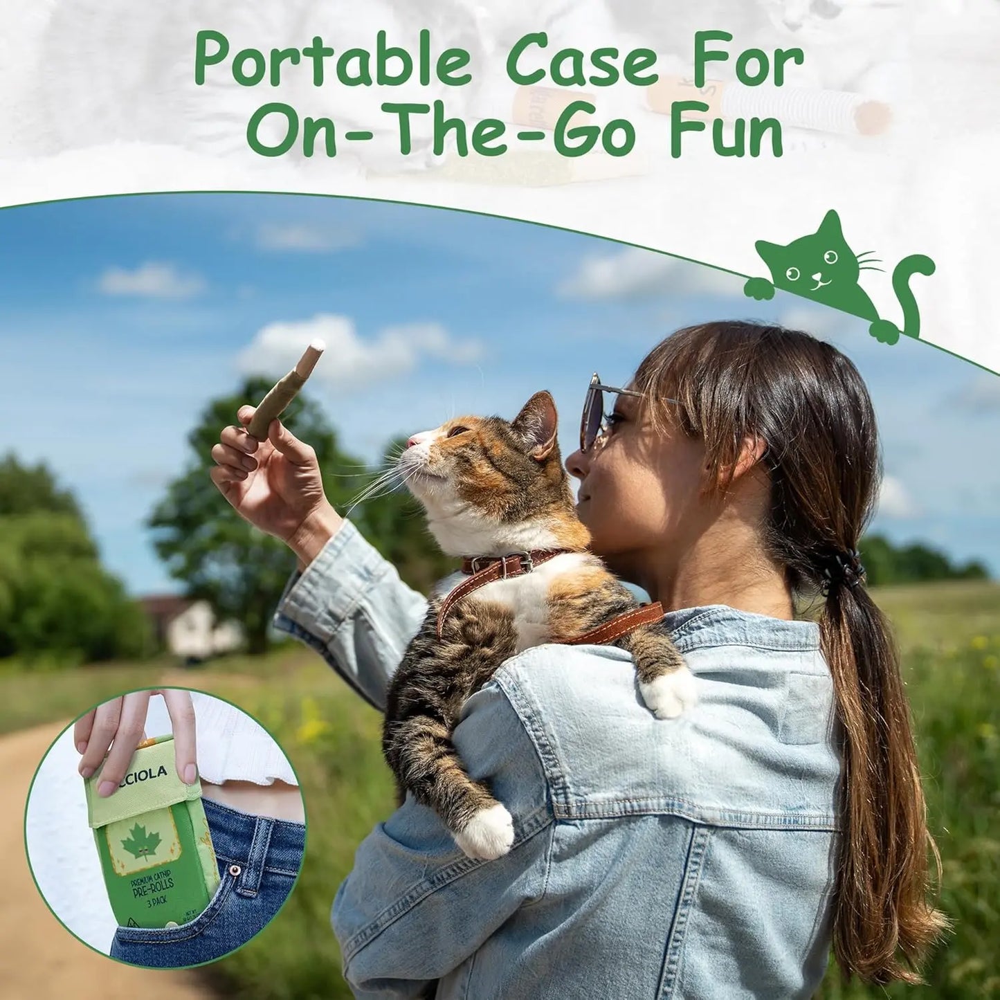 Nocciola Purr-Re-Roll Set: 100% Natural Catnip Filled Kicker Toys