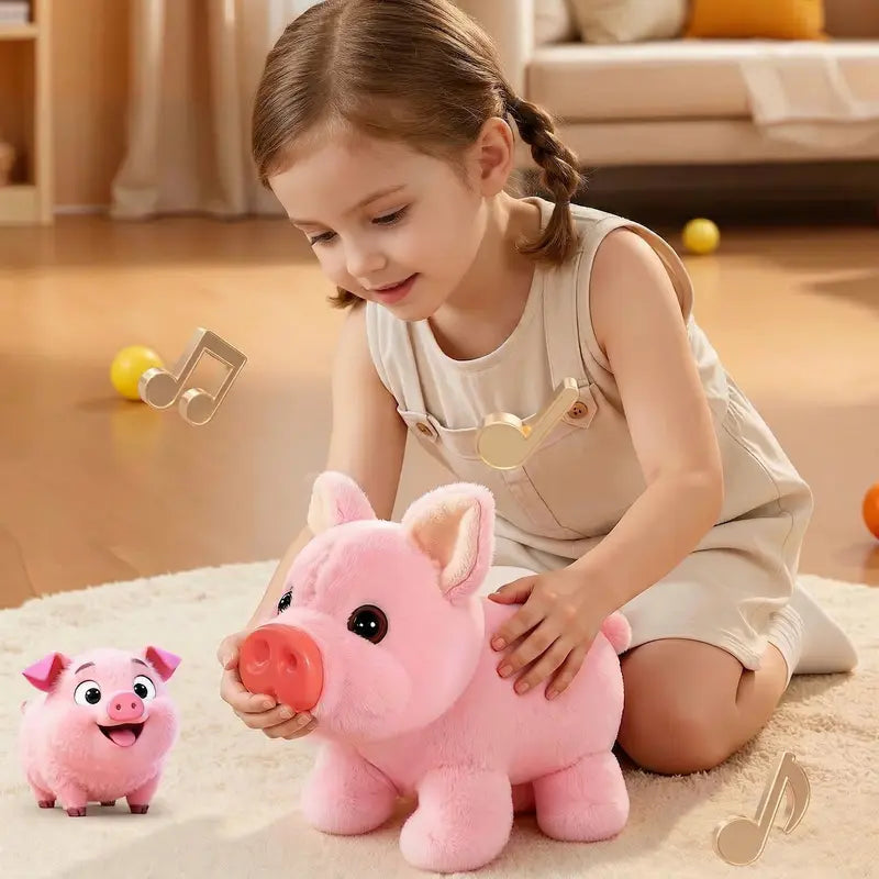 Summervibes Electric Plush Cute Piglet Realistic Vocalisation Electronic Pet Toy Deals for You Days