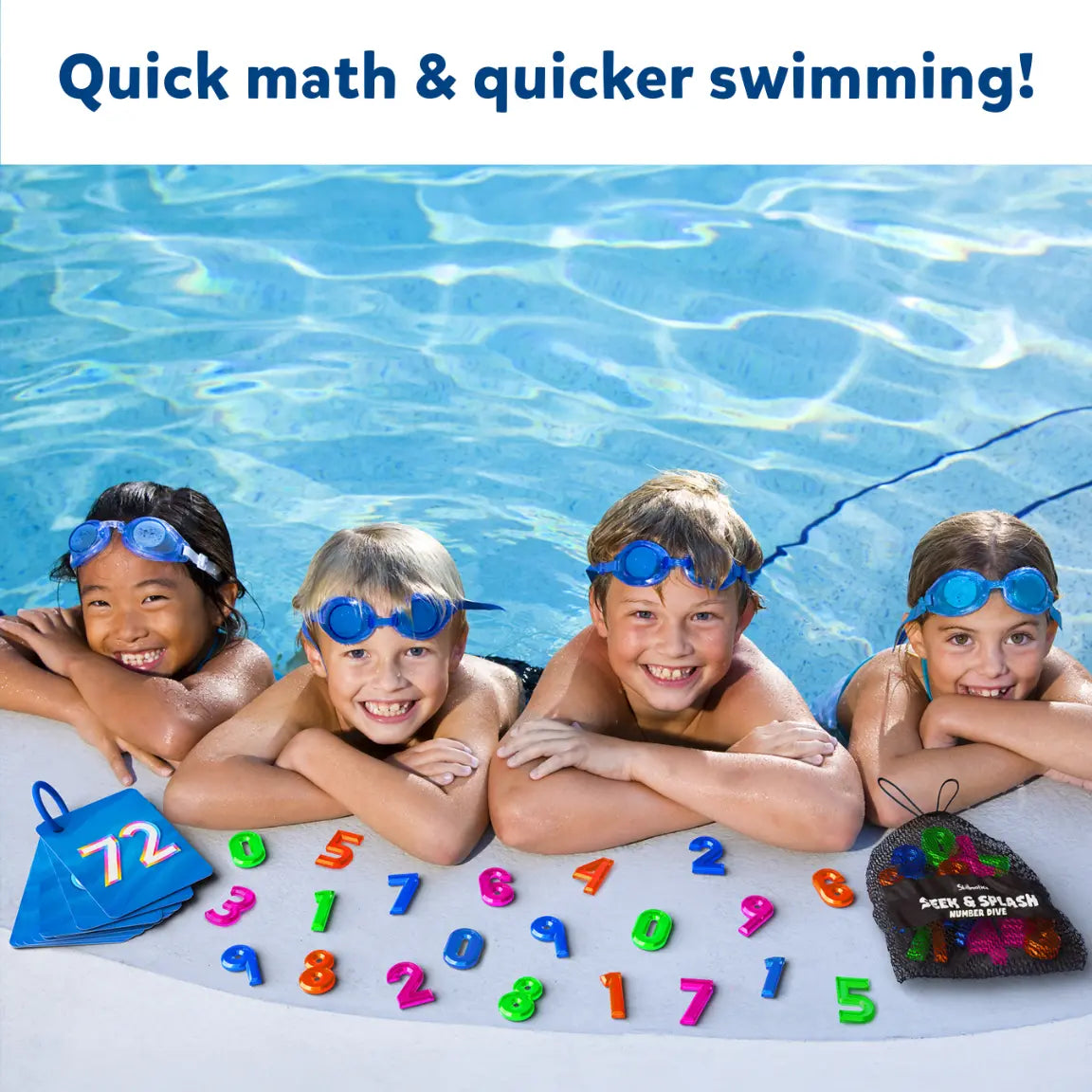 Underwater Seek & Splash Diving Pool Game - Skillmatics Search & Find Learning Pool Toy