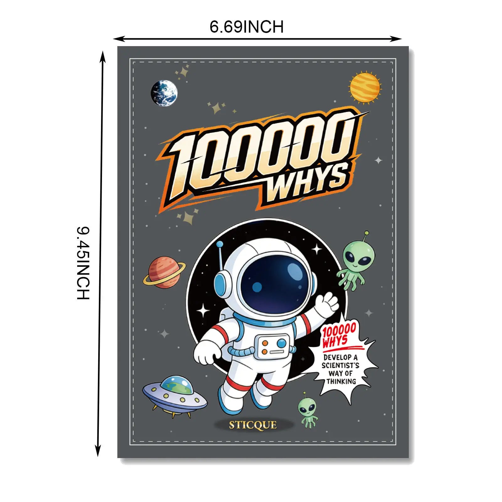 【STICQUE】Children's encyclopedia 【Why 100,000?】 Extracurricular reading for primary school students NoteBooks
