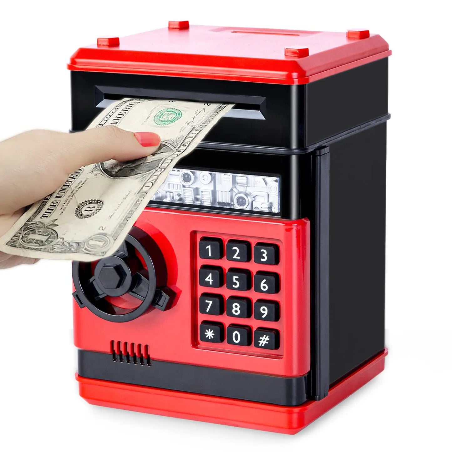 Large Capacity Electronic ATM Piggy Bank with Password & Auto Scroll