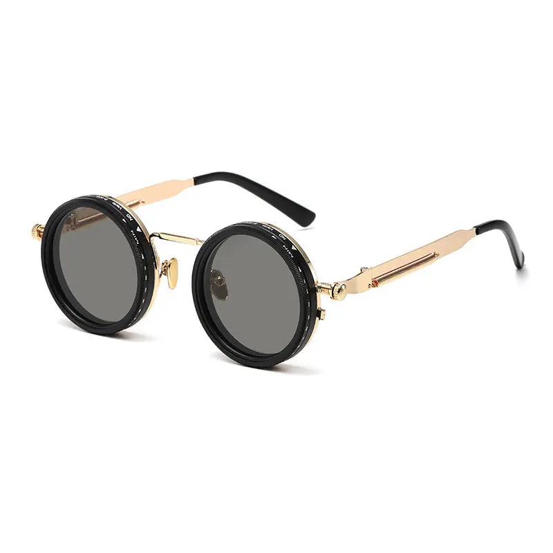Retro Punk Round Polarized Sunglasses | UV400 Protection Shades