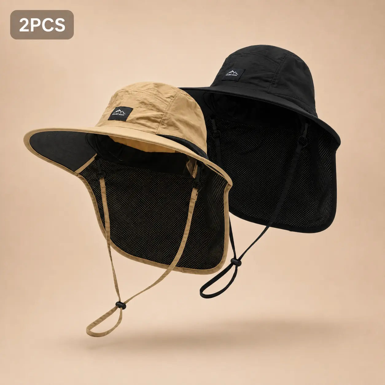 summerwins Unisex UV Protection Sun Hat with Neck Flap (Parent-Child)