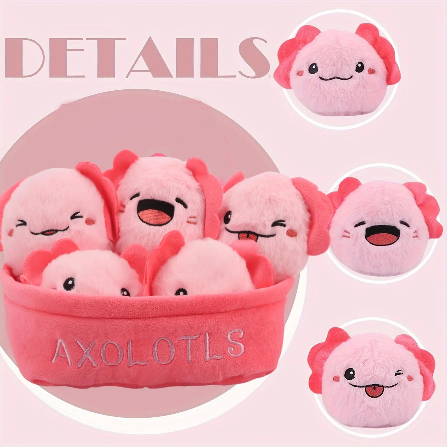 A Basket Of Happiness: 6-Piece Emotional Support Animal Mini Plush Set