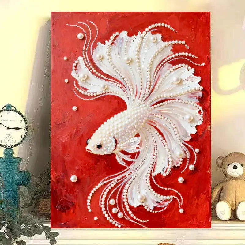 Fireworks Romantic Castle 5D Diamond Painting Kit – DIY Acrylic Round Bead Art Set