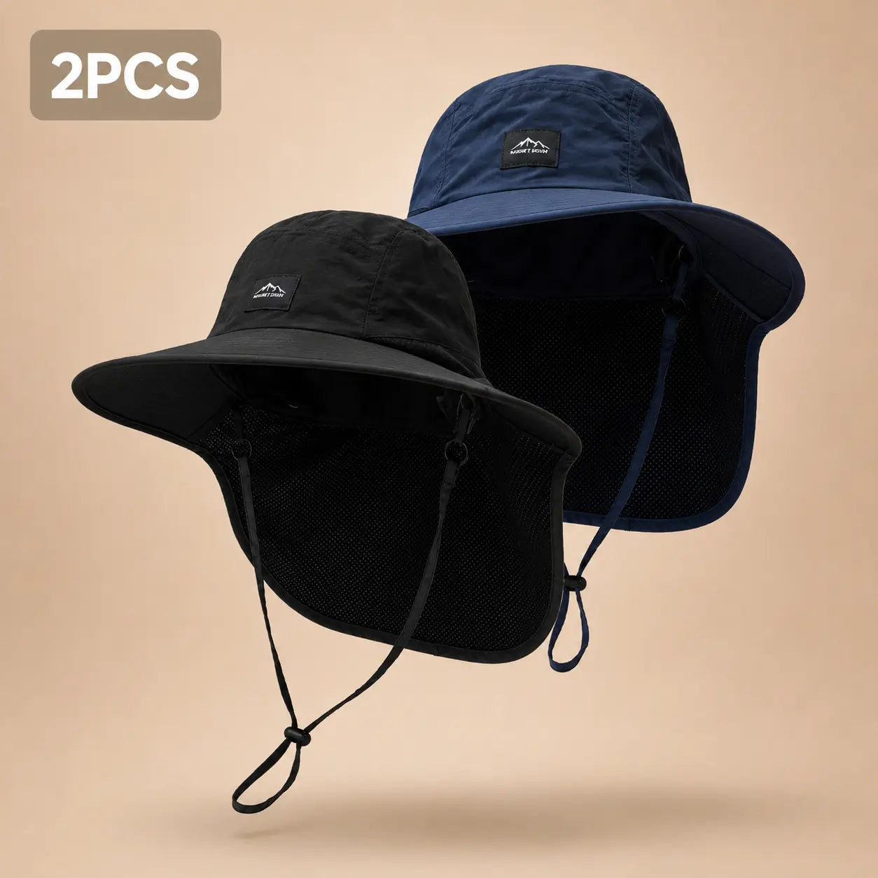 summerwins Unisex UV Protection Sun Hat with Neck Flap (Parent-Child)