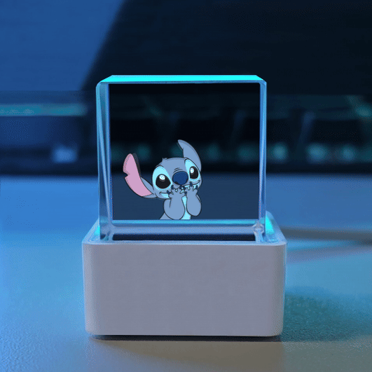 PixelCube: The Ultimate 3D Holographic Desk Gadget - Personalized Animated Weather Station with Wi-Fi Control