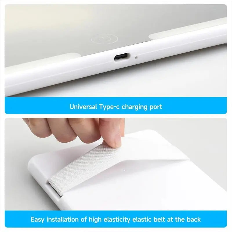 LED Car Sun Visor Mirror Led Light, Touch-Control Dimmable Rechargeable Car Interior Mirror, Auto Accessory