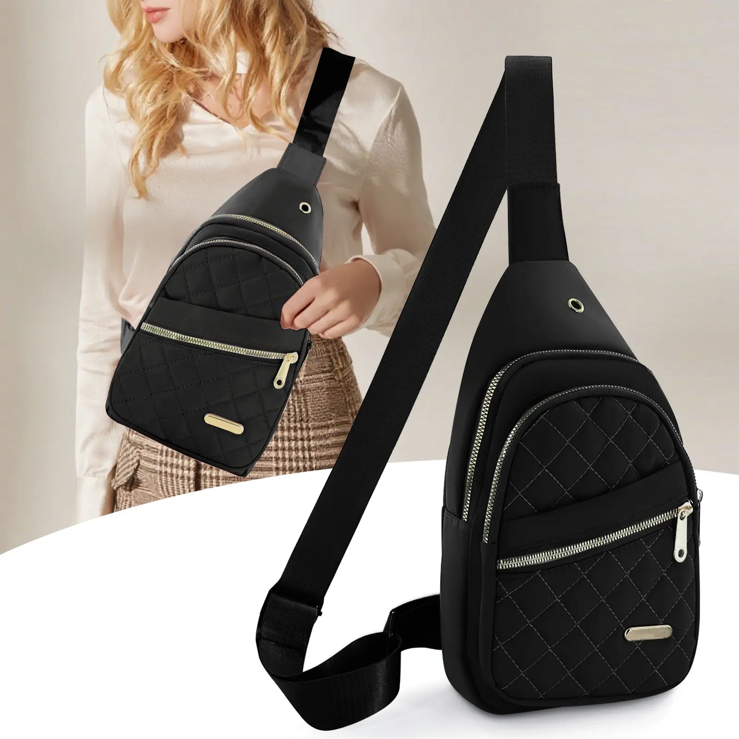 Small Backpack Crossbody Bags for Women Chest Bag Cross Body Bag Fanny Pack for Outdoors Hiking Traveling,Crossbody Small Backpack for Women Men,Mother's Day Gifts