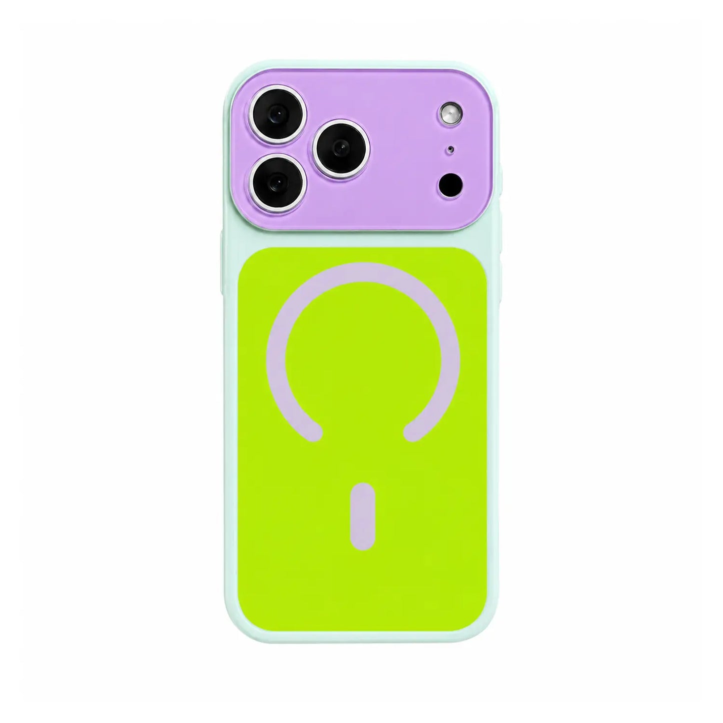 Dopamine Color Block MagSafe Case – Ultra-Slim Matte Hard PC Cover for iPhone 17 Pro Max