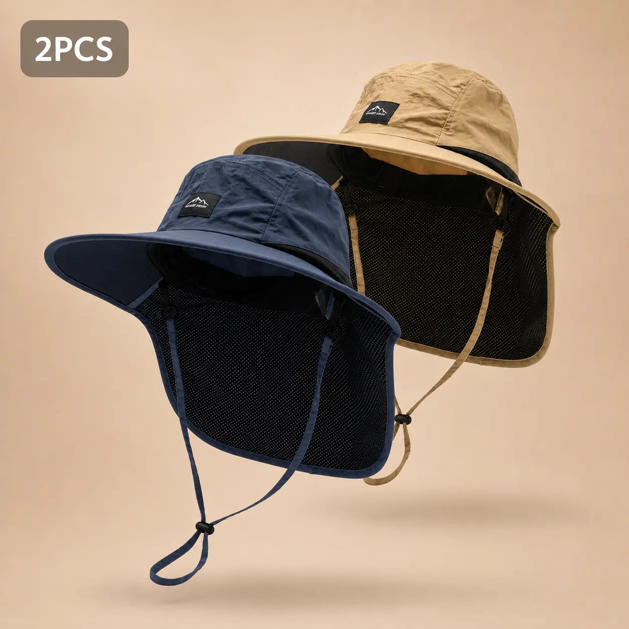 summerwins Unisex UV Protection Sun Hat with Neck Flap (Parent-Child)