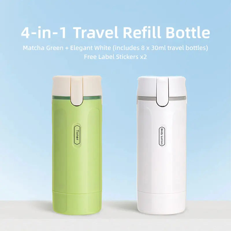 4-in-1 Leak-Proof Travel Dispenser Set