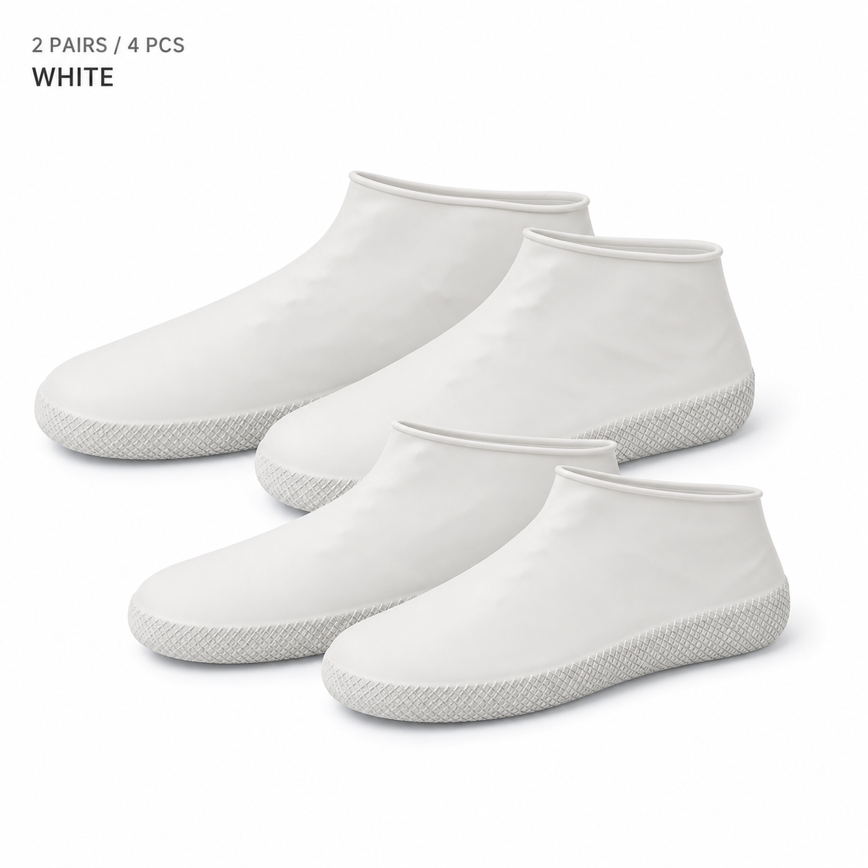 2-Pack Waterproof Anti-Slip Stretchy Shoe Covers (Thickened & Wear-Resistant for Rainy Days)